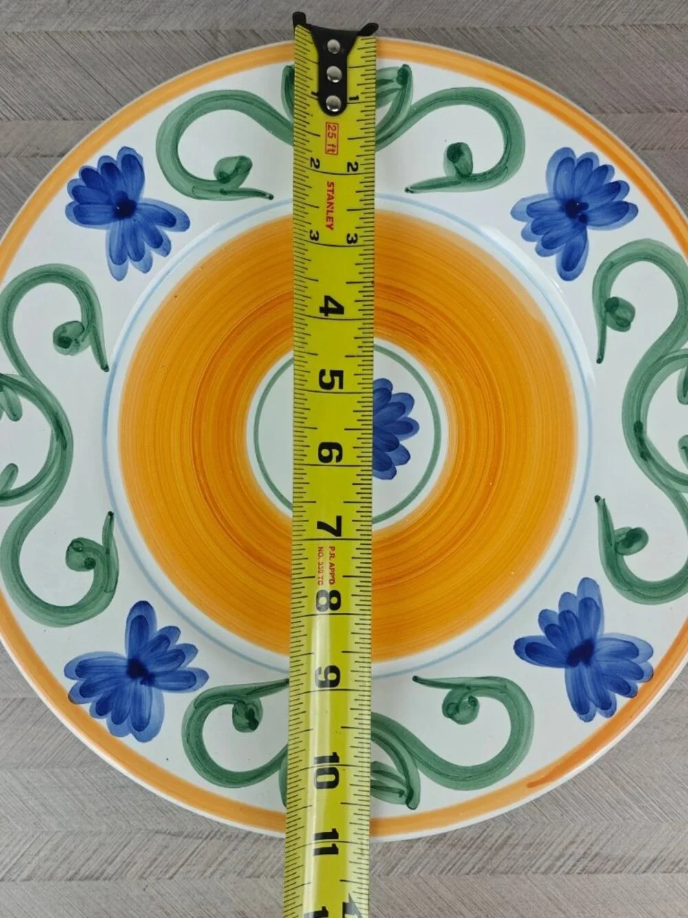 Williams-Sonoma Sunshine Ceramic Dinner Plates Set Of 4 Floral Design Italy
